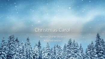 Preview of Christmas Carol - Charles Dickens adapted book - summary with pictures