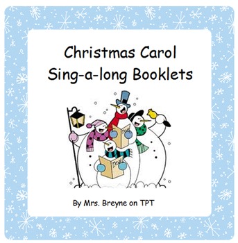 Preview of Christmas Carol Sing-a-long Booklets