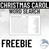 Christmas Carol Word Search - Holiday Music Activity