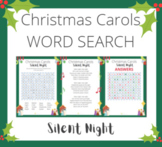 Christmas Carol Word Search SILENT NIGHT (with lyrics and answers)