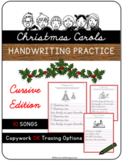 Cursive Handwriting Practice w/ Christmas Carols