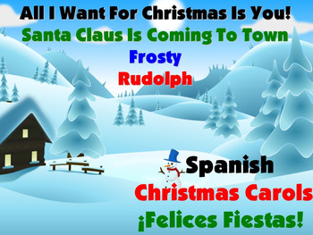 Preview of Christmas Carols in Spanish with Lyrics and Video Links Included