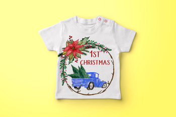 Christmas Cars clipart, Christmas trees, Watercolor Christmas, Holiday ...