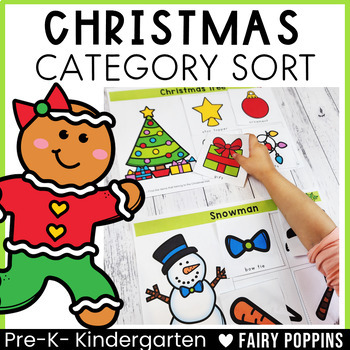 Preview of Christmas Category Sorting Activites