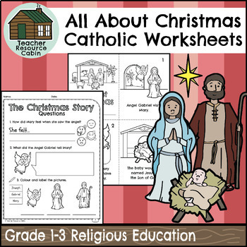 Preview of Christmas Catholic Activities (Grade 1-3 Religious Education)