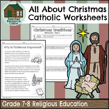 Preview of Christmas Catholic Activities (Grade 7-8 Religious Education)