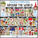 Christmas + Celebrations Around the World Clip Art Bundle 