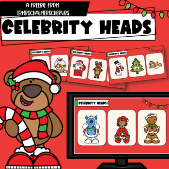 Preview of Christmas Celebrity Heads | FREEBIE |
