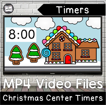 Preview of Christmas Center Countdown Timers with Clean Up Digital Video Files