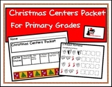 Christmas Center Packet for First and Second Grade