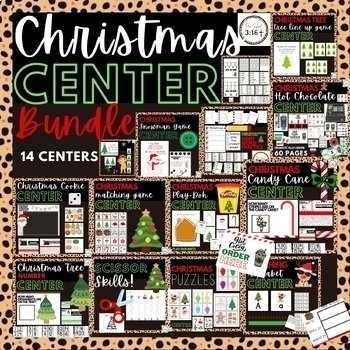 Preview of Christmas Centers| Christmas Center Bundle