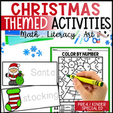 Christmas Math, Literacy & Art Activities for Kindergarten