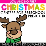 Christmas Centers Preschool Pre-K TK December Math and Lit