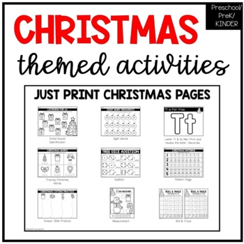 Christmas Centers and Activities for PreK | TpT