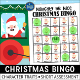 Christmas Character Traits Bingo Game