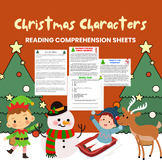 Christmas Characters Reading Comprehension Packages