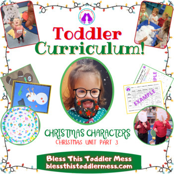 Preview of Christmas Characters! Toddler Curriculum Christmas Unit Part 3!