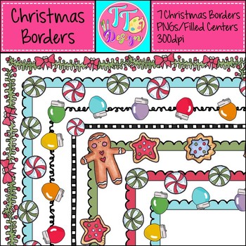 x 11 christmas border