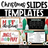 Christmas Slides Templates | Distance Learning | for Googl