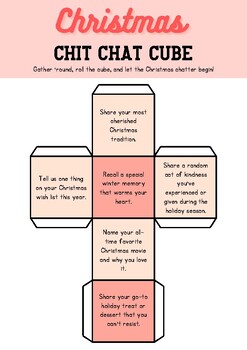 Preview of Christmas Chit Chat Cube