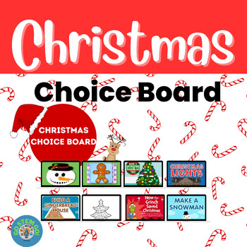 Preview of Christmas Choice Board-Primary Technology-Digital Resource