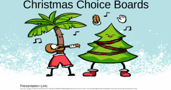 Preview of Christmas Choice Boards