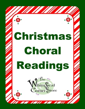 Preview of Christmas Choral Readings, Original Poems for Christmas Programs or Just for Fun
