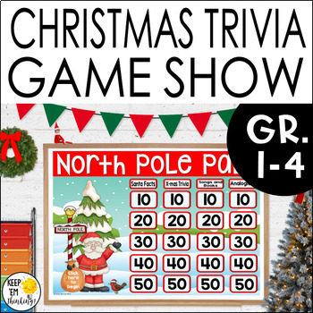 Preview of Christmas Class Party Game - Christmas Trivia Game Show - Christmas Activities