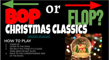 Preview of Christmas Classics Bop or Flop - Perfect for Winter Holiday Celebrations!