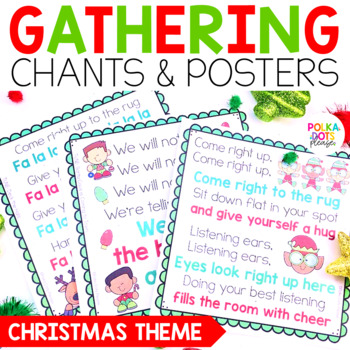 Preview of Christmas Classroom Chants | December Classroom Management