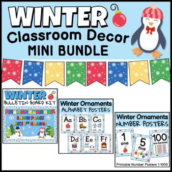 Christmas Classroom Decor BUNDLE - Winter Bulletin Board Ideas ...