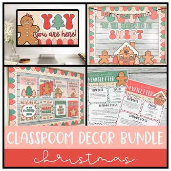 Preview of Christmas Classroom Decor Bundle