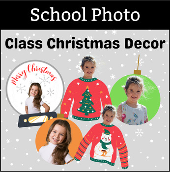 Snow globe Photo Craft Template Keepsake Student Christmas Gifts