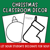 Christmas Classroom Decorations - FREEBIE for All Grades