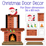 Christmas Classroom Door Decor, Decor Kit, Christmas Bulle