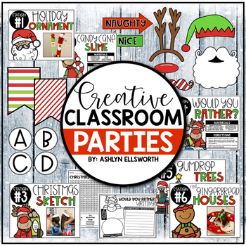 Preview of Christmas Classroom Party Activities and Stations