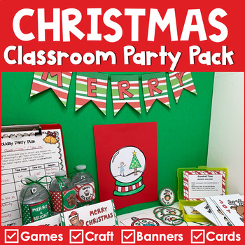 Preview of Christmas Classroom Party Games and Activities