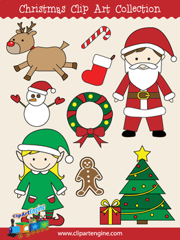 Christmas Clip Art Collection by Clip Art Engine | TpT