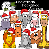 Christmas Clip Art: Animals in Santa Hats