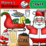Christmas Clip Art Bundle- Santa