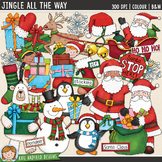 Christmas Clip Art: Jingle All The Way (Kate Hadfield Designs)