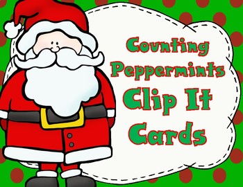 Preview of Christmas Count and Clip It Cards 1-20