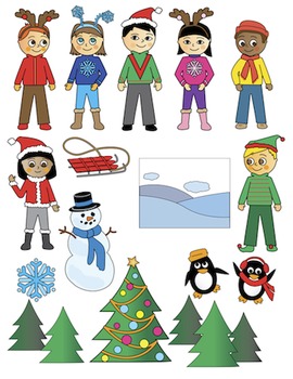 Christmas Clipart by ClipMates | Teachers Pay Teachers