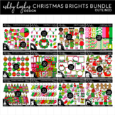 Christmas Clipart BUNDLE 1 - Outlined