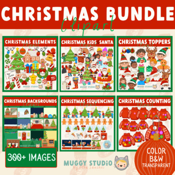 Preview of Christmas Clipart Bundle