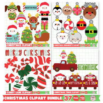 Preview of Christmas Clipart Bundle