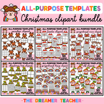 Preview of Christmas Clipart Bundle All-Purpose Templates