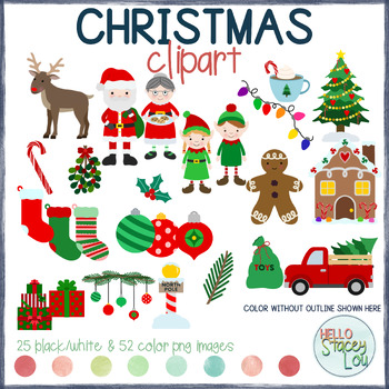 Christmas Clipart - December by Hello StaceyLou | TPT