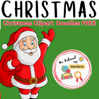 Preview of Christmas Clipart  Doodles FREE