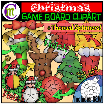 Preview of Christmas Clipart Game Boards 